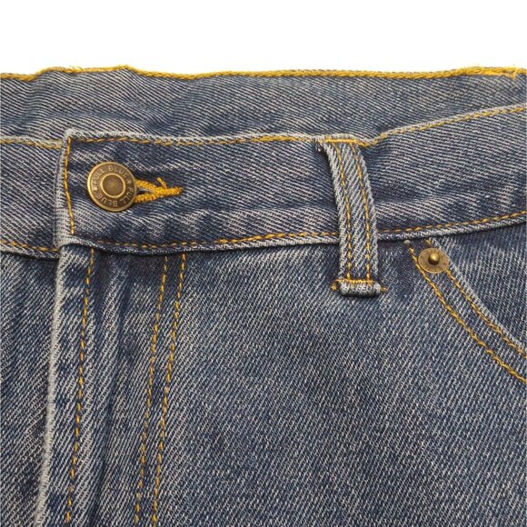 Full Blue Cowboy Cut Men 38x31 High Rise Sits At Waist Reg Fit Straight Leg NWT - Picture 8 of 10